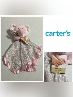 🆕CARTER’S - NWT - INFANT ELEPHANT PLUSH SNUGGLE LOVEY BLANKET